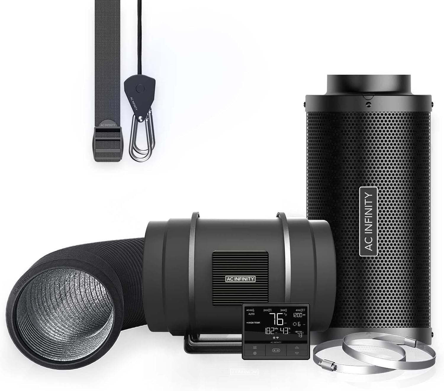 AC Infinity 8-inch inline fan kit
