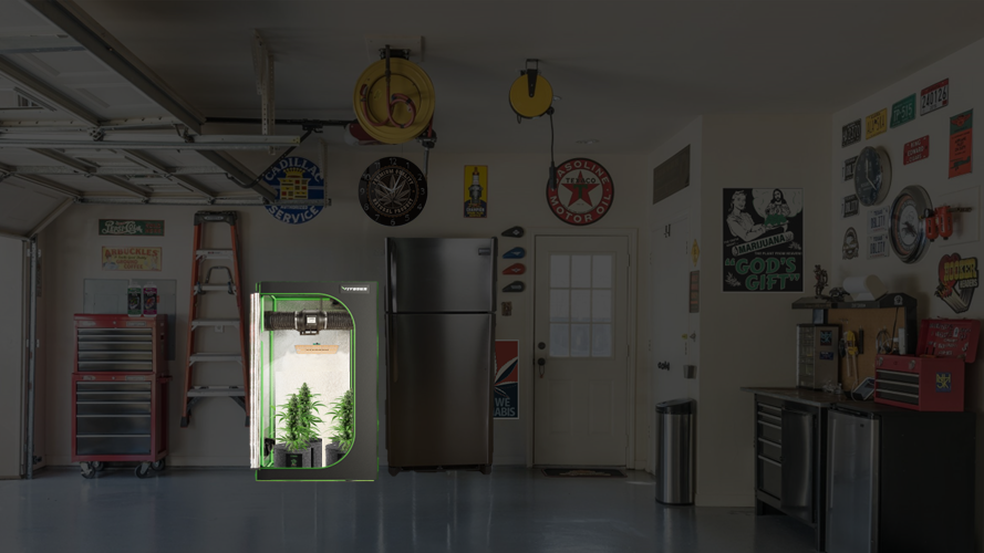 Vivosun grow tent setup